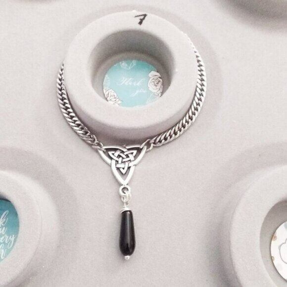 Celtic 2 Bracelet Set - Made to Order in Your Size! Wicca Goth Punk Grunge Pagan - Picture 11 of 12